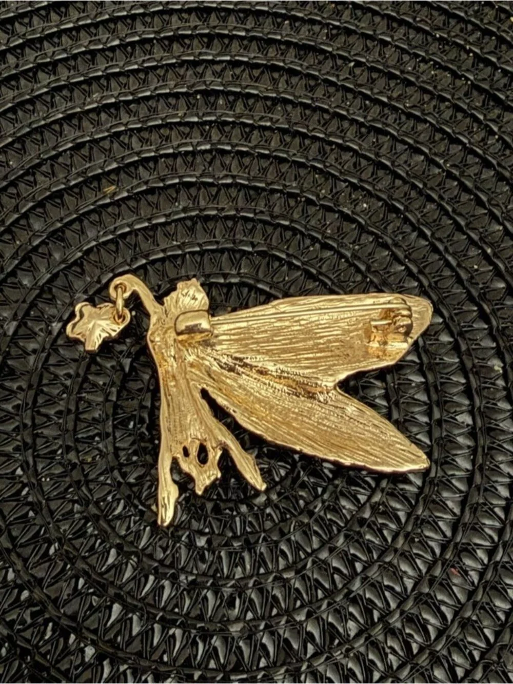 Yellow Floral Pearl Butterfly & Fairy Butterfly Brooch Set - Women's Jewelry